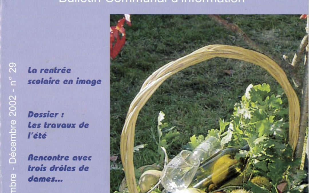 Bulletin communal d’informations – octobre 2002