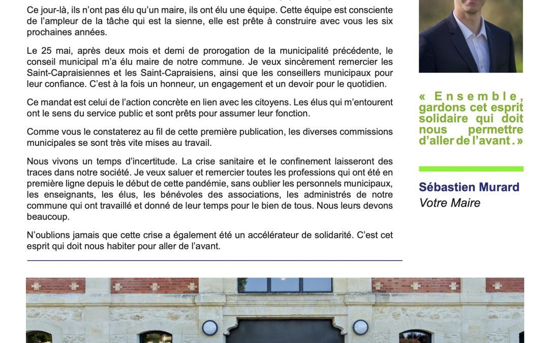 Flash infos – juin 2020